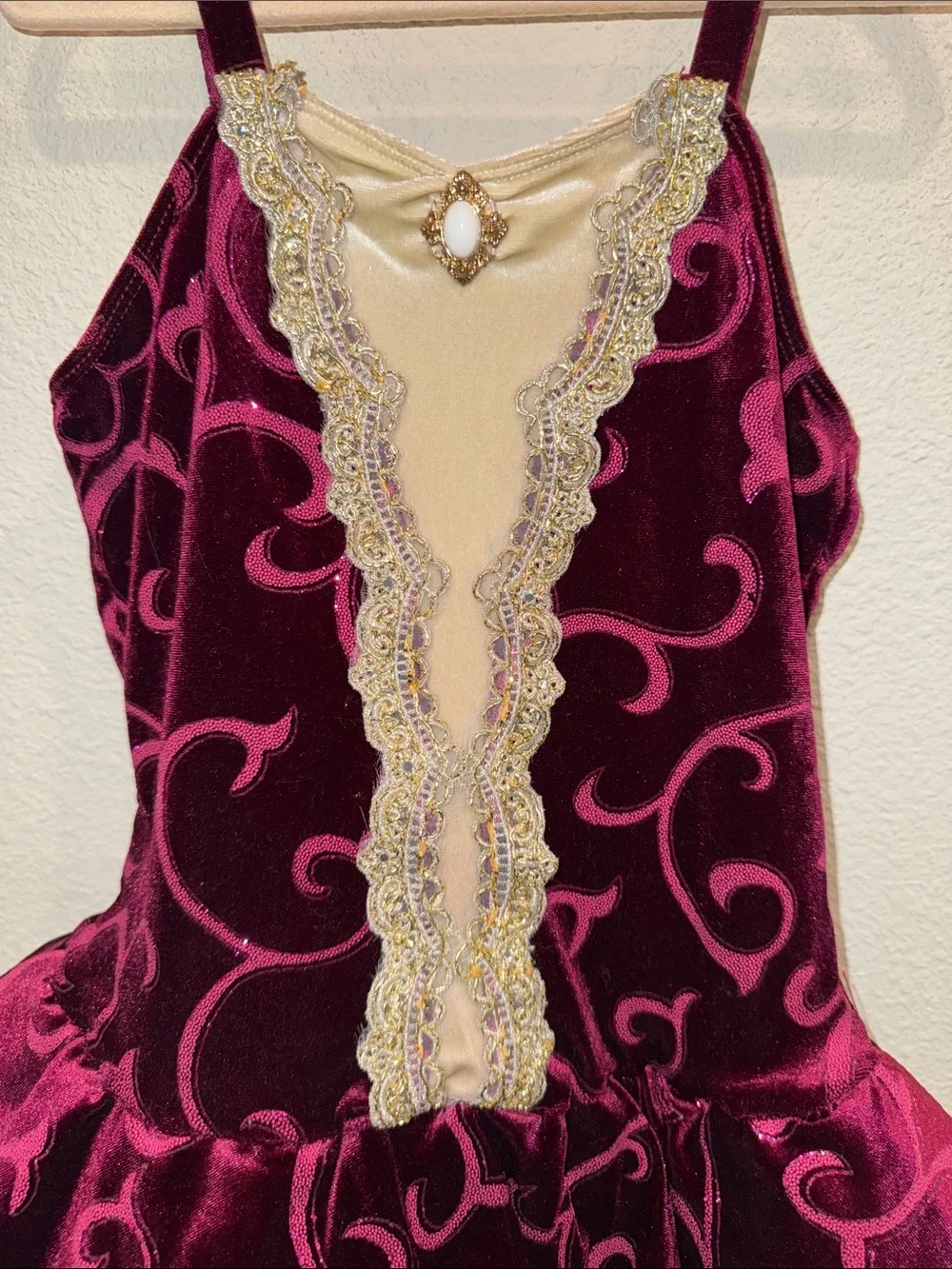 Revolution burgundy velvet tutu dress